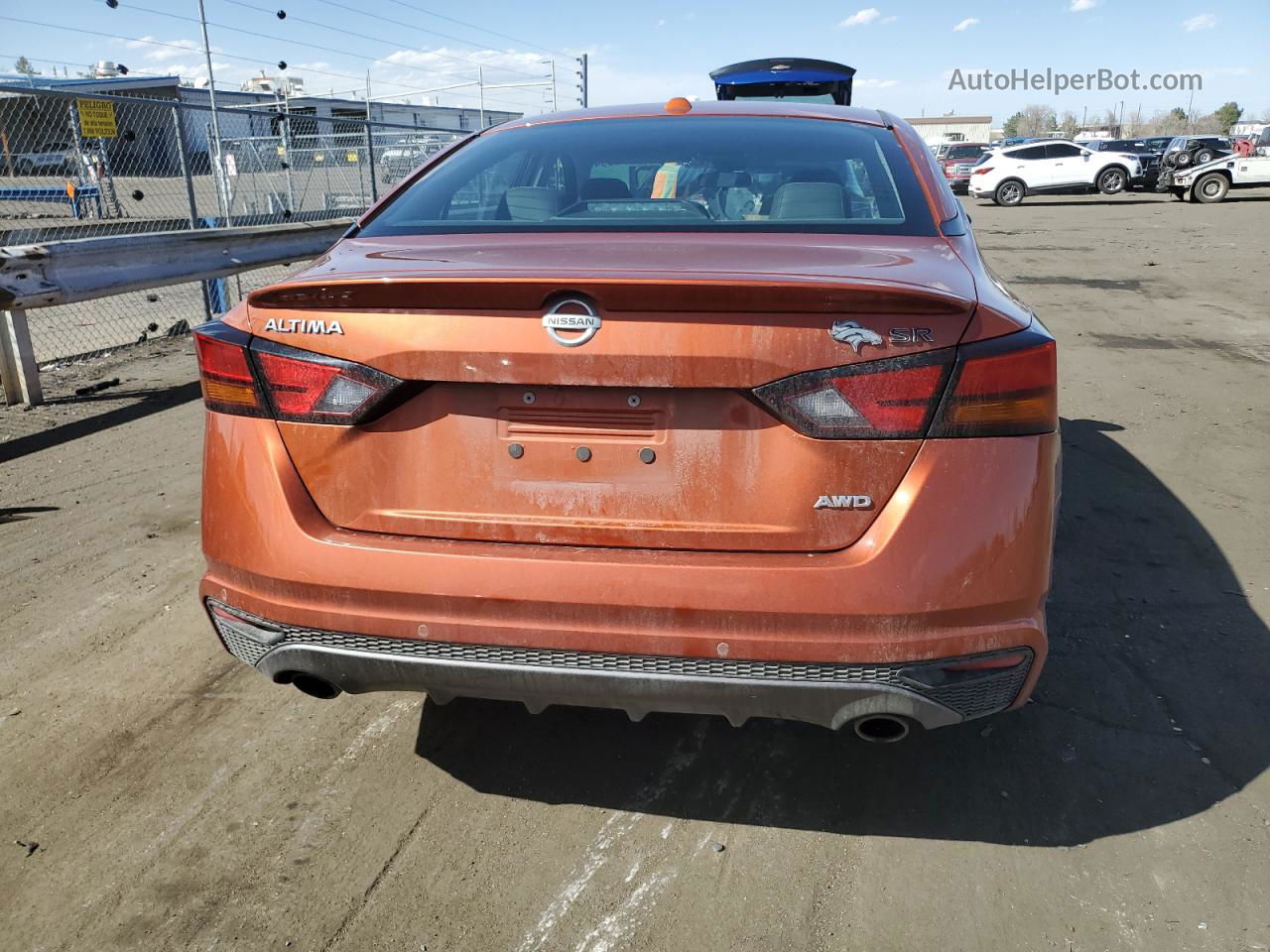 2020 Nissan Altima Sr Orange vin: 1N4BL4CW9LC204523