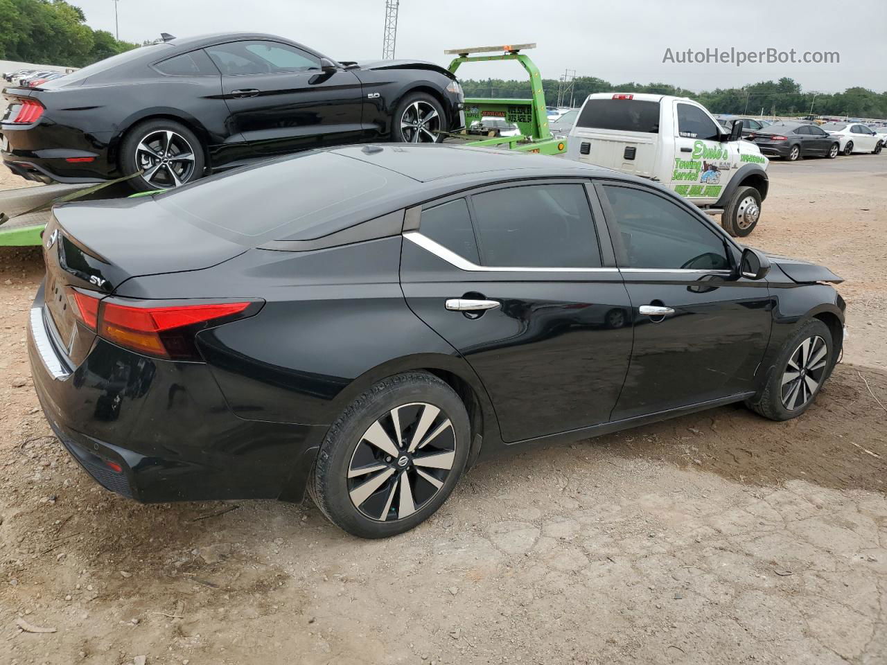 2021 Nissan Altima Sv Черный vin: 1N4BL4DV5MN332642