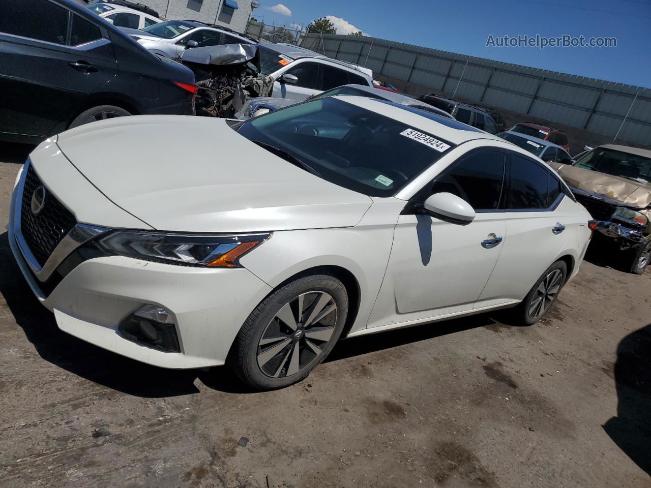 2019 Nissan Altima Sv Белый vin: 1N4BL4DV7KC120382