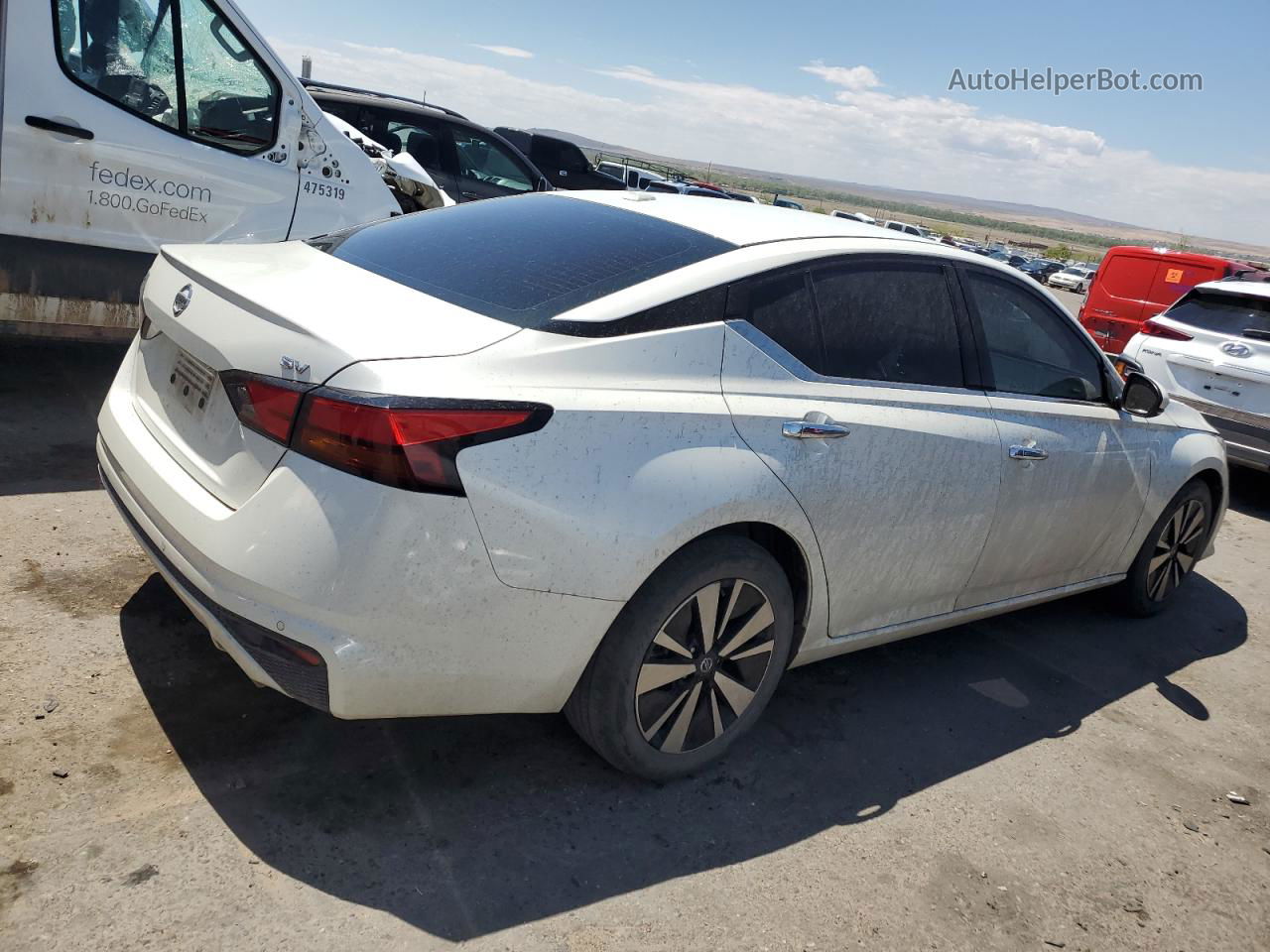 2019 Nissan Altima Sv White vin: 1N4BL4DV7KC120382