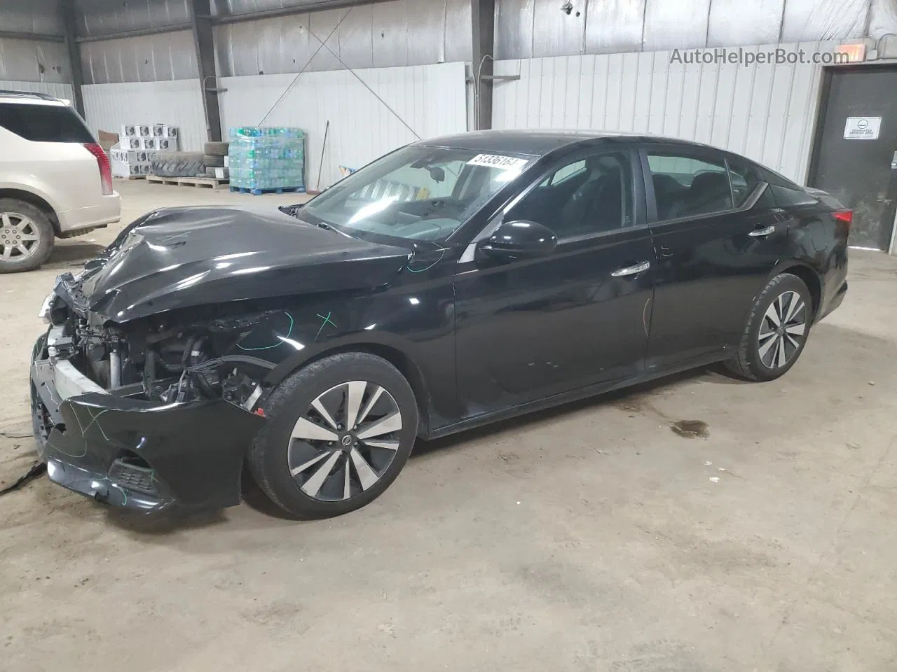 2021 Nissan Altima Sv Черный vin: 1N4BL4DV7MN403131