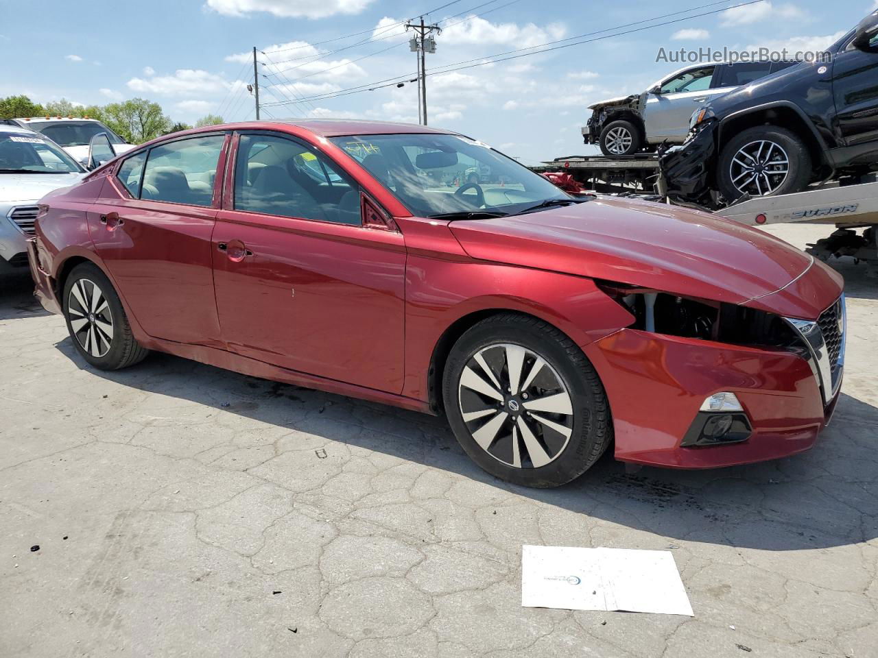 2019 Nissan Altima Sv Красный vin: 1N4BL4DV9KC115068