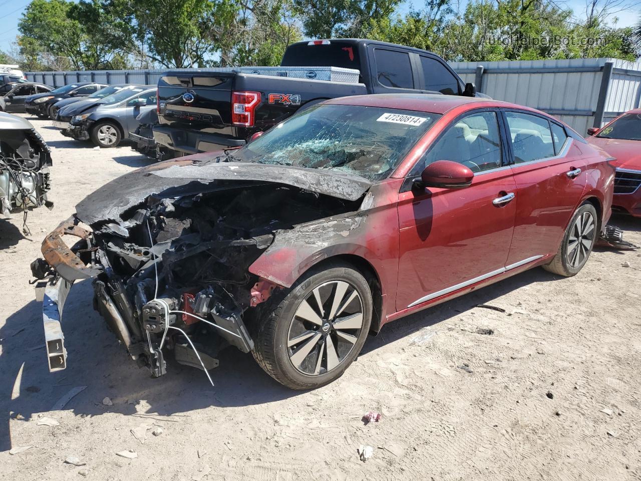 2019 Nissan Altima Sv Red vin: 1N4BL4DV9KC168434