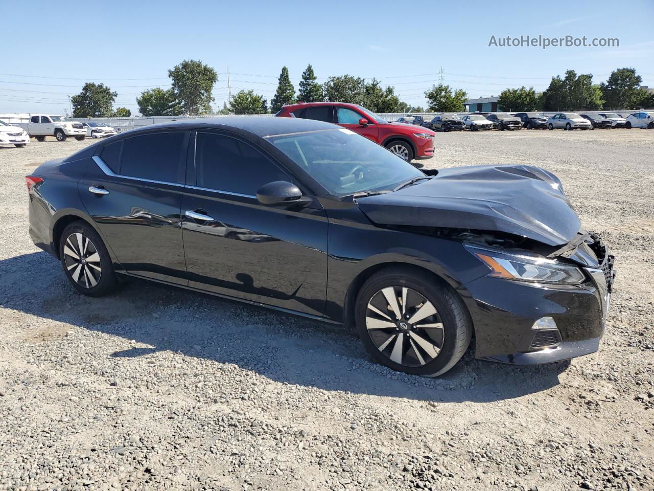 2021 Nissan Altima Sv Черный vin: 1N4BL4DVXMN336556