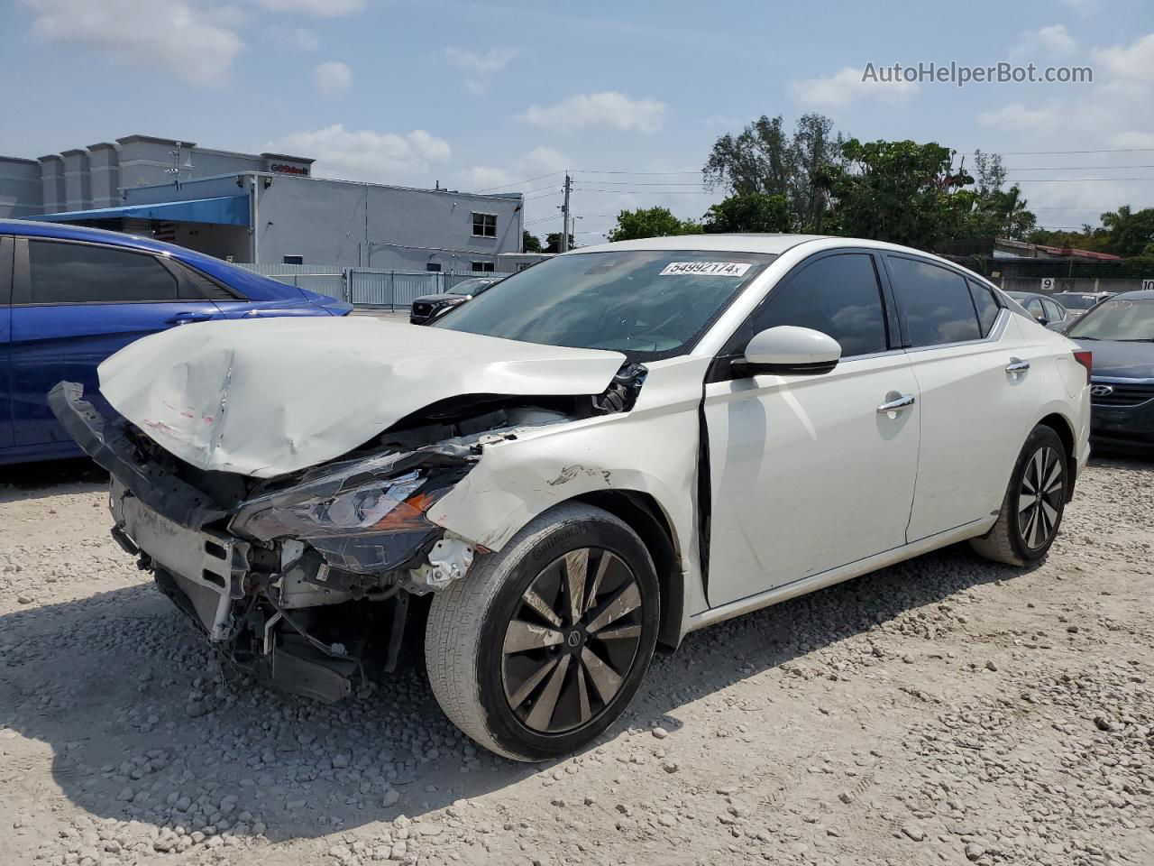 2019 Nissan Altima Sv Белый vin: 1N4BL4DW4KC151260