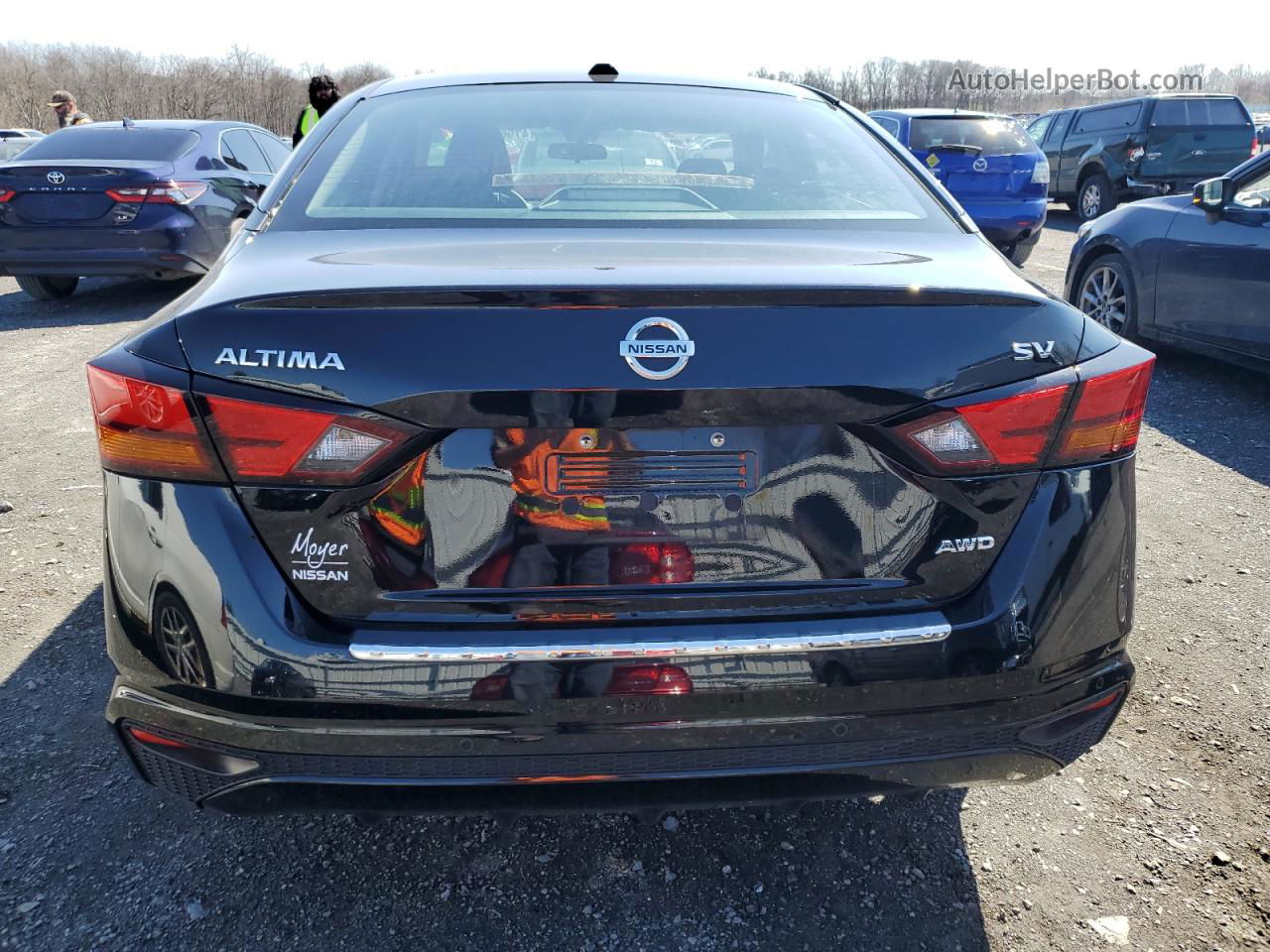 2021 Nissan Altima Sv Black vin: 1N4BL4DW7MN417104