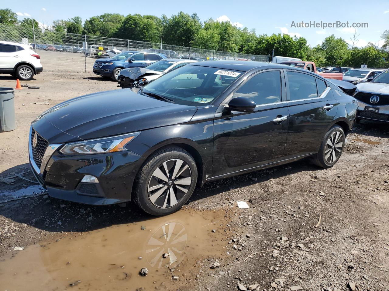 2021 Nissan Altima Sv Black vin: 1N4BL4DW8MN315228