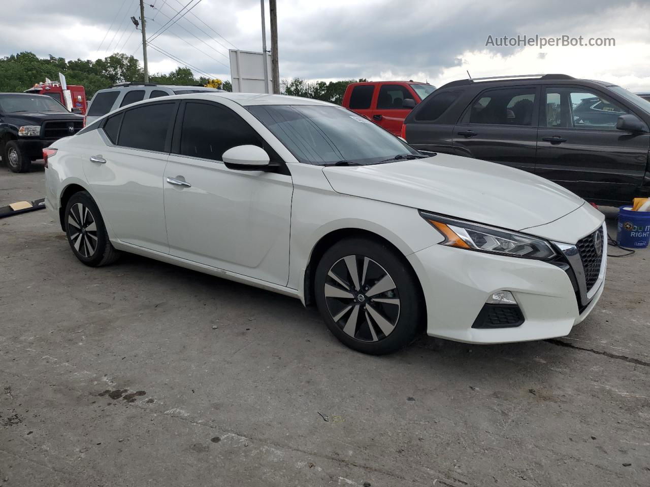 2021 Nissan Altima Sv White vin: 1N4BL4DW8MN383156