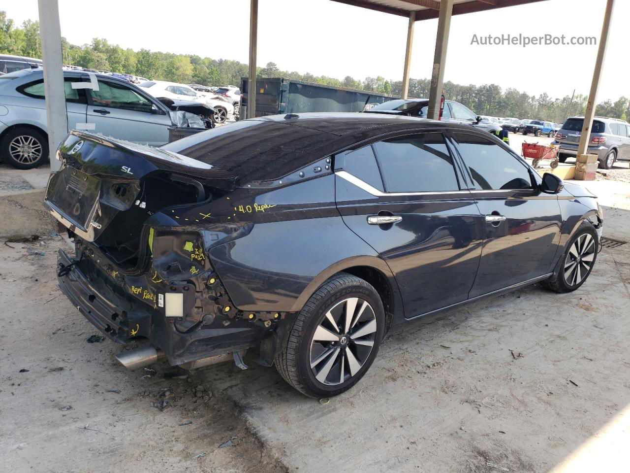 2019 Nissan Altima Sl Черный vin: 1N4BL4EW1KC244333