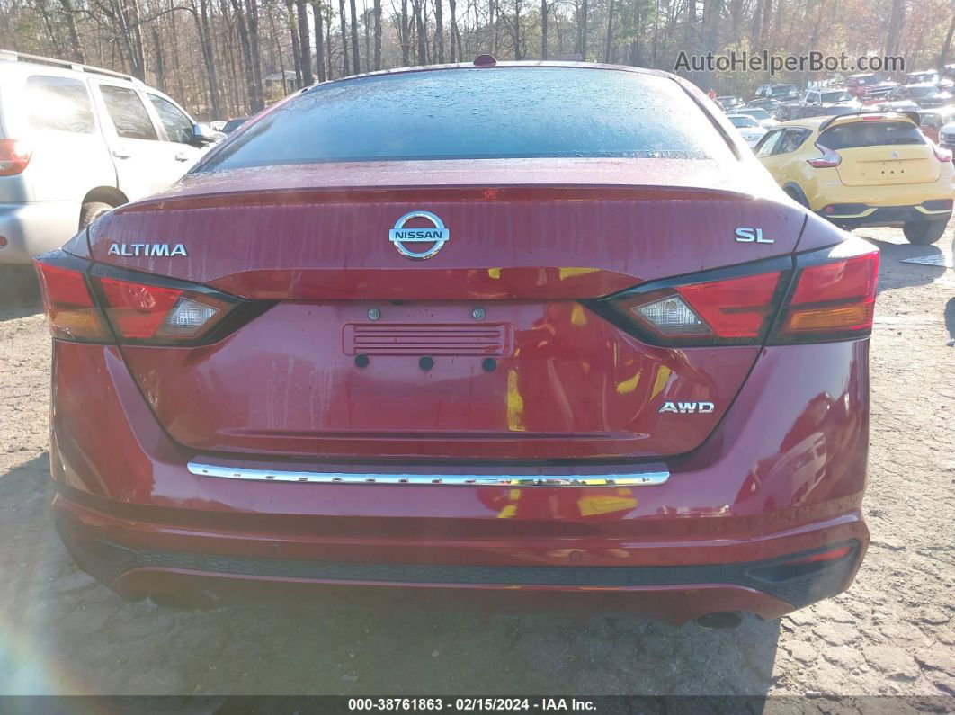 2021 Nissan Altima 2.5 Sl Burgundy vin: 1N4BL4EW1MN352135