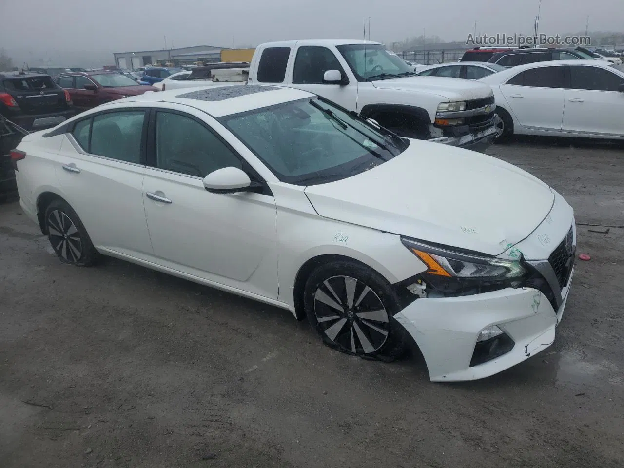 2019 Nissan Altima Sl White vin: 1N4BL4EW5KC231519