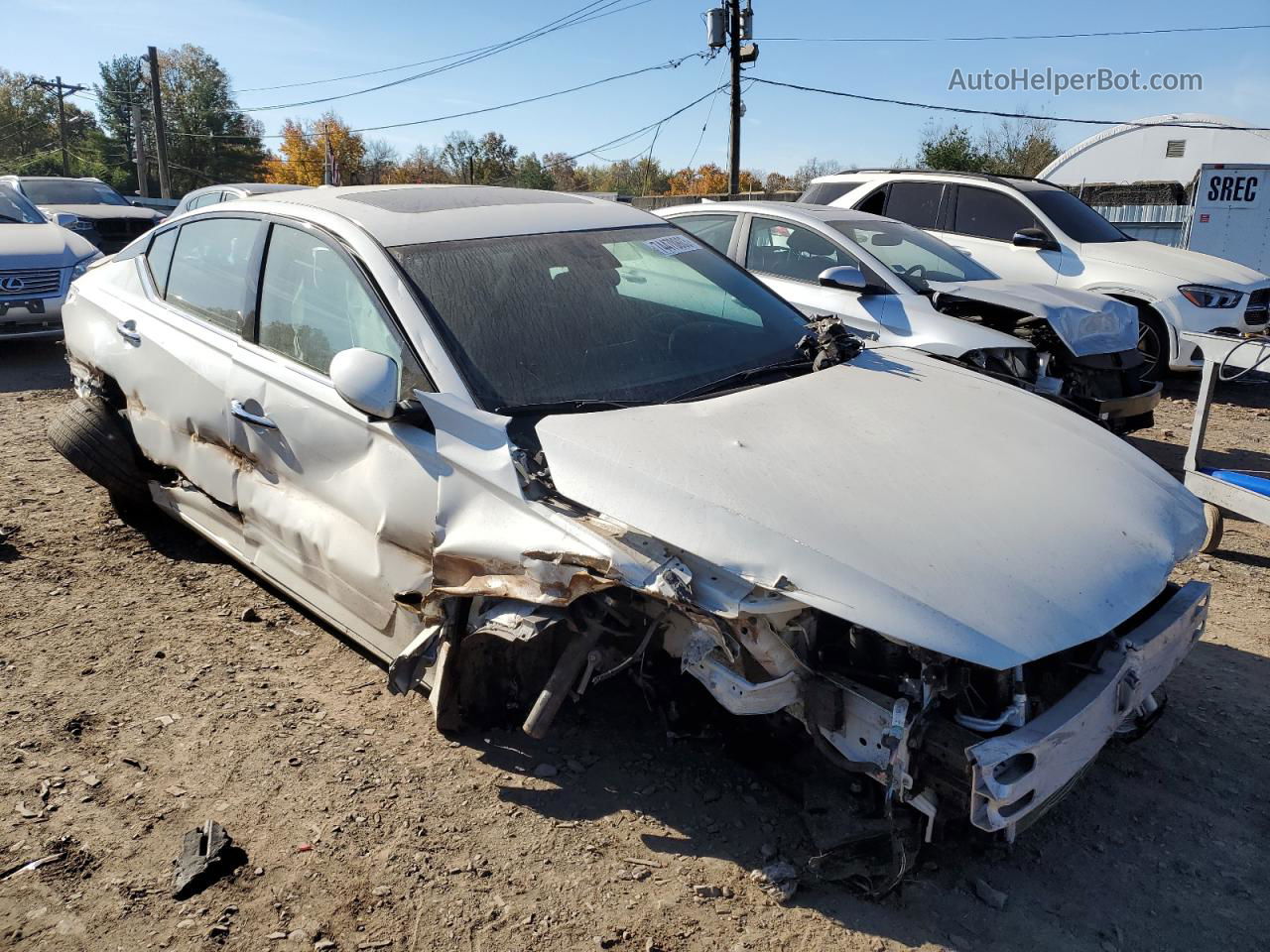 2021 Nissan Altima Sl White vin: 1N4BL4EW9MN328164