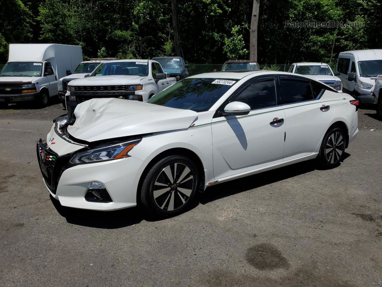 2021 Nissan Altima Sl White vin: 1N4BL4EWXMN330845