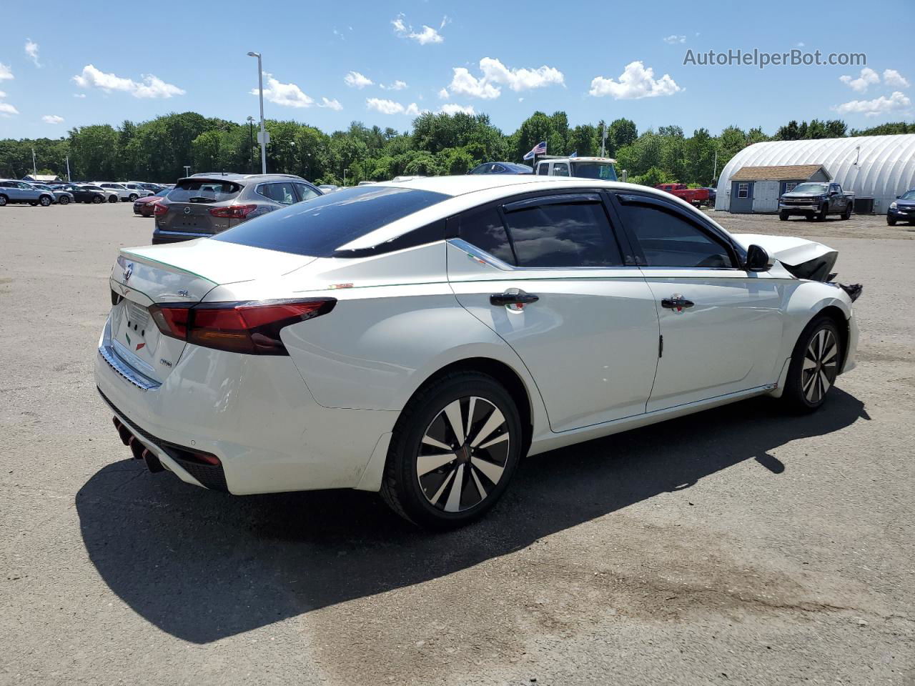 2021 Nissan Altima Sl White vin: 1N4BL4EWXMN330845