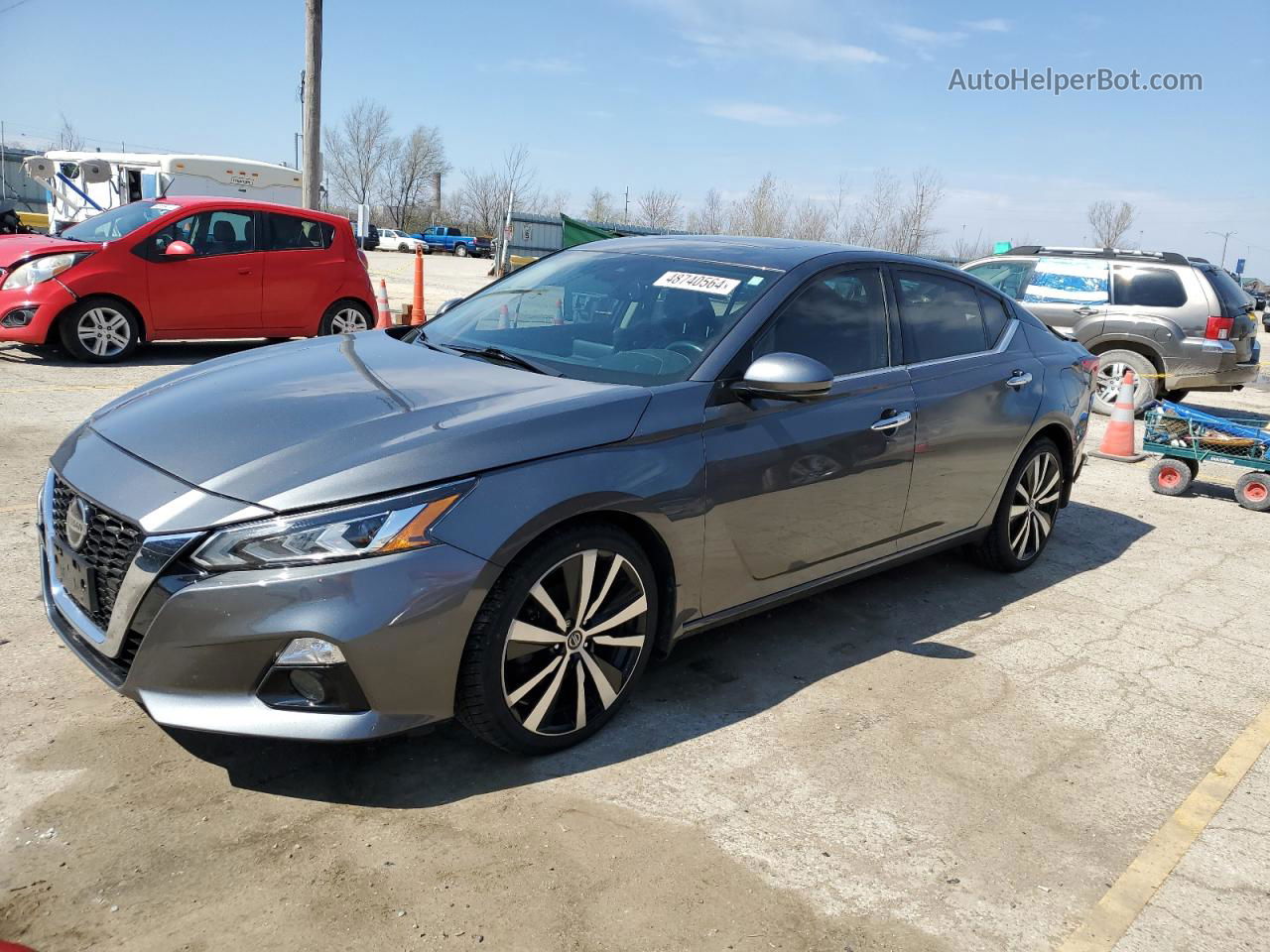 2019 Nissan Altima Platinum Серый vin: 1N4BL4FW5KN319232