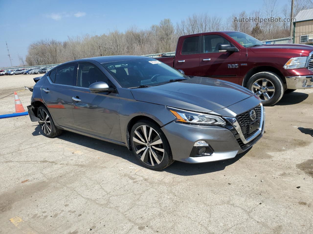 2019 Nissan Altima Platinum Серый vin: 1N4BL4FW5KN319232