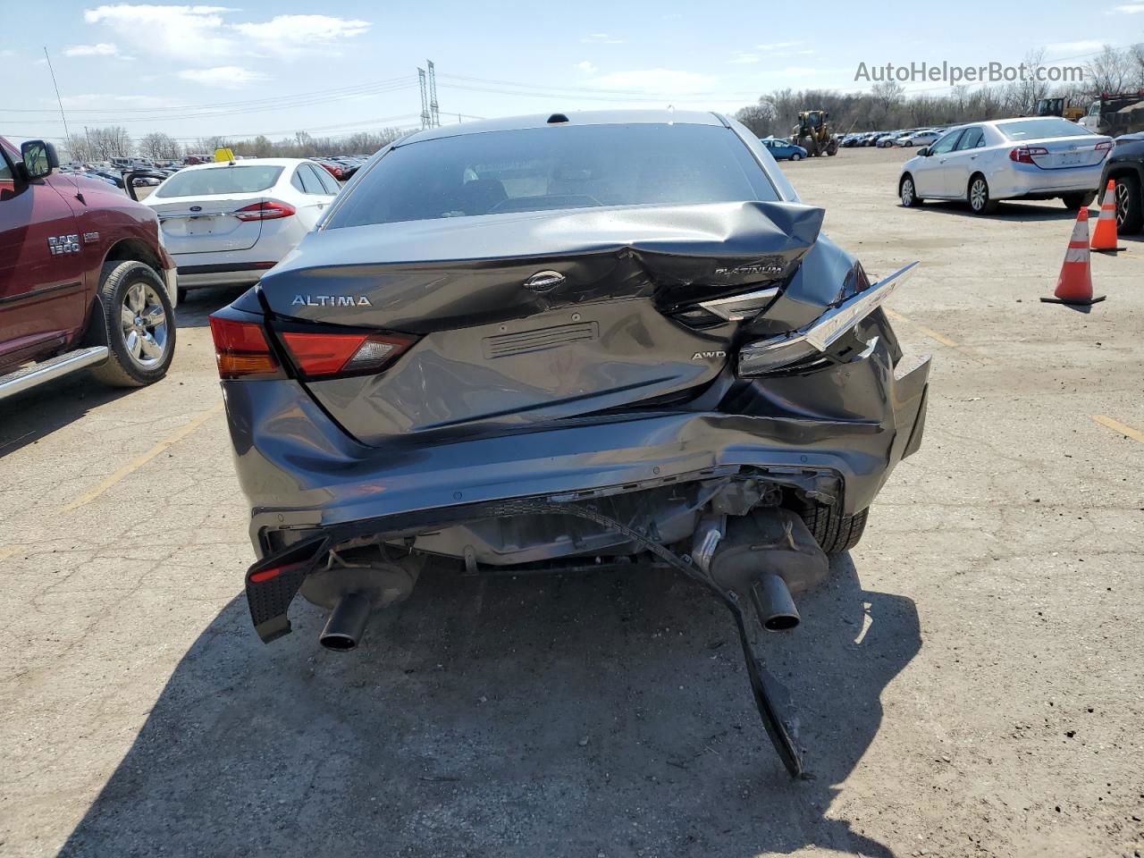 2019 Nissan Altima Platinum Серый vin: 1N4BL4FW5KN319232