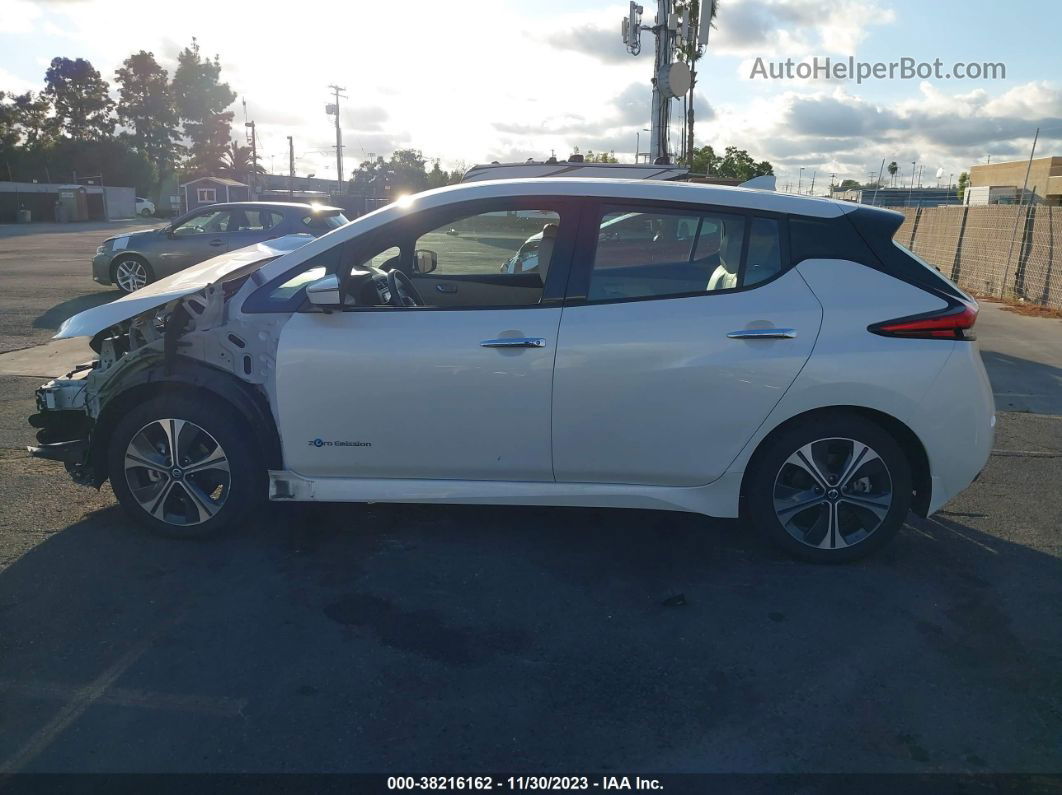 2019 Nissan Leaf Sl Plus White vin: 1N4BZ1CP0KC317264