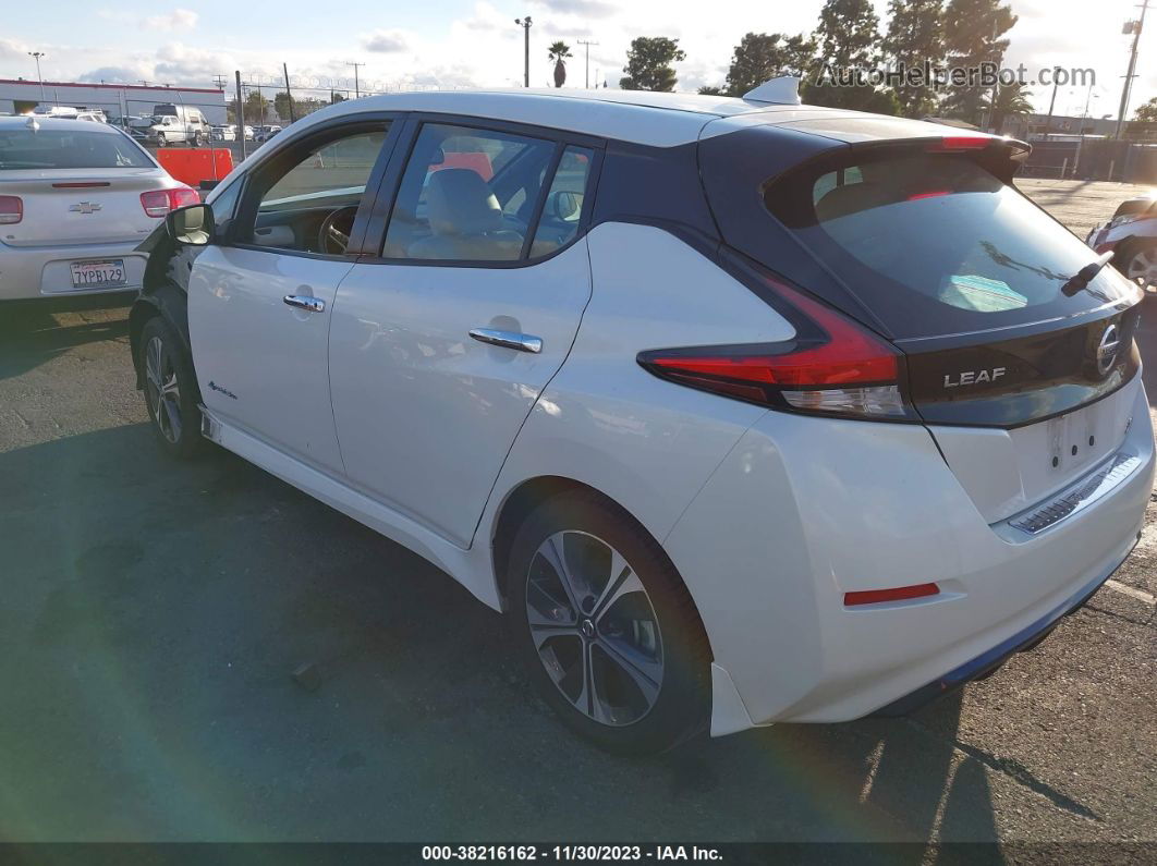 2019 Nissan Leaf Sl Plus White vin: 1N4BZ1CP0KC317264