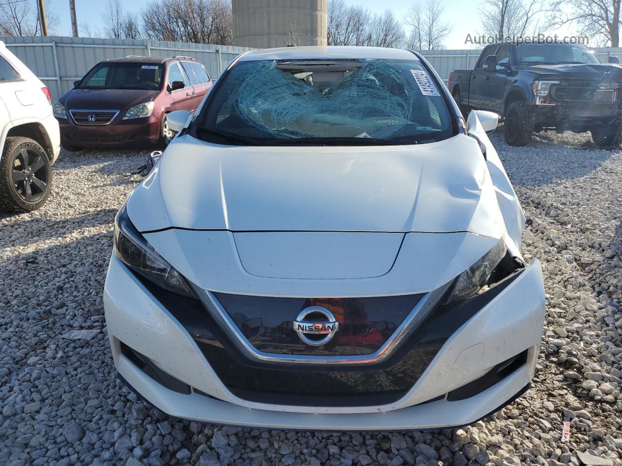 2019 Nissan Leaf S Plus White vin: 1N4BZ1CP0KC321301