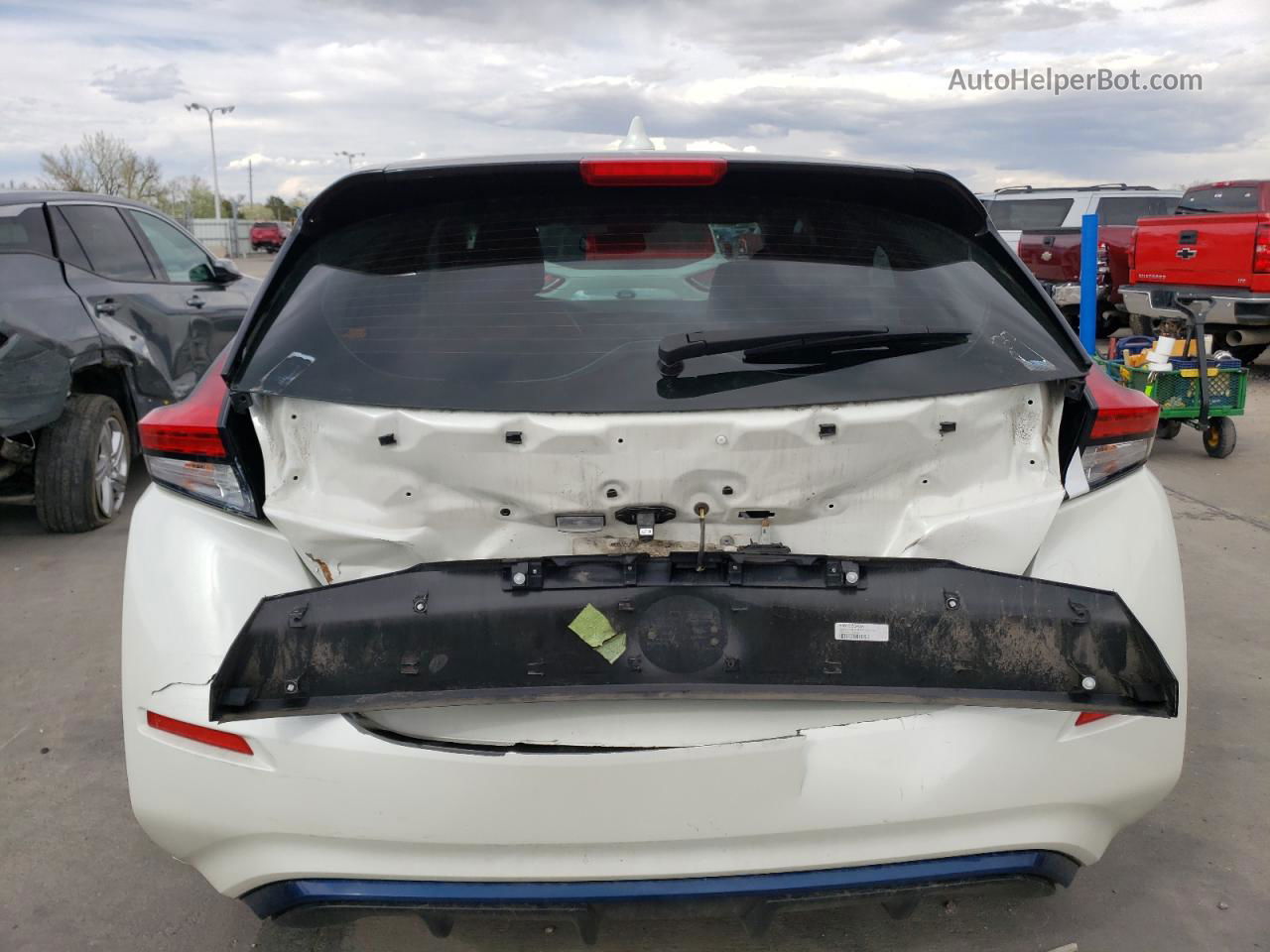 2019 Nissan Leaf S Plus White vin: 1N4BZ1CP0KC321363