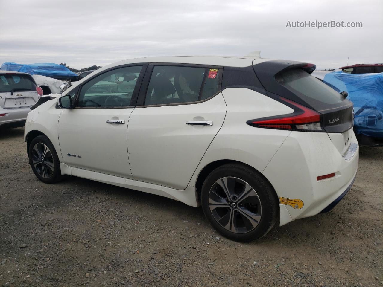 2019 Nissan Leaf S Plus Белый vin: 1N4BZ1CP1KC310033