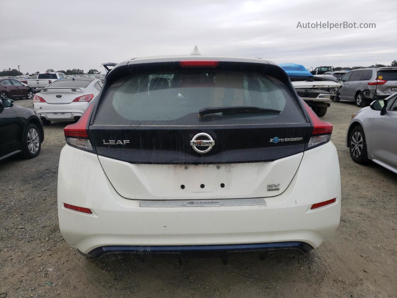 2019 Nissan Leaf S Plus Белый vin: 1N4BZ1CP1KC310033