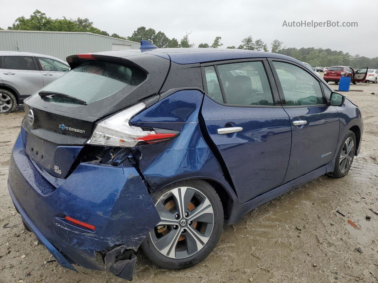 2019 Nissan Leaf S Plus Blue vin: 1N4BZ1CP1KC320514