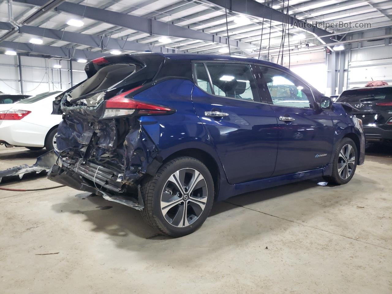 2019 Nissan Leaf S Plus Синий vin: 1N4BZ1CP2KC308470