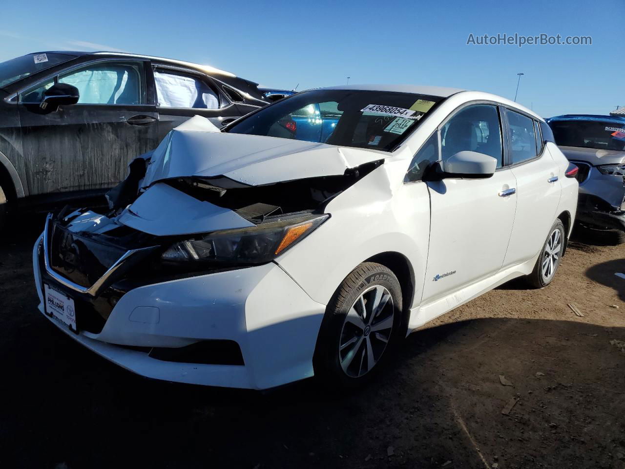 2019 Nissan Leaf S Plus White vin: 1N4BZ1CP2KC321560