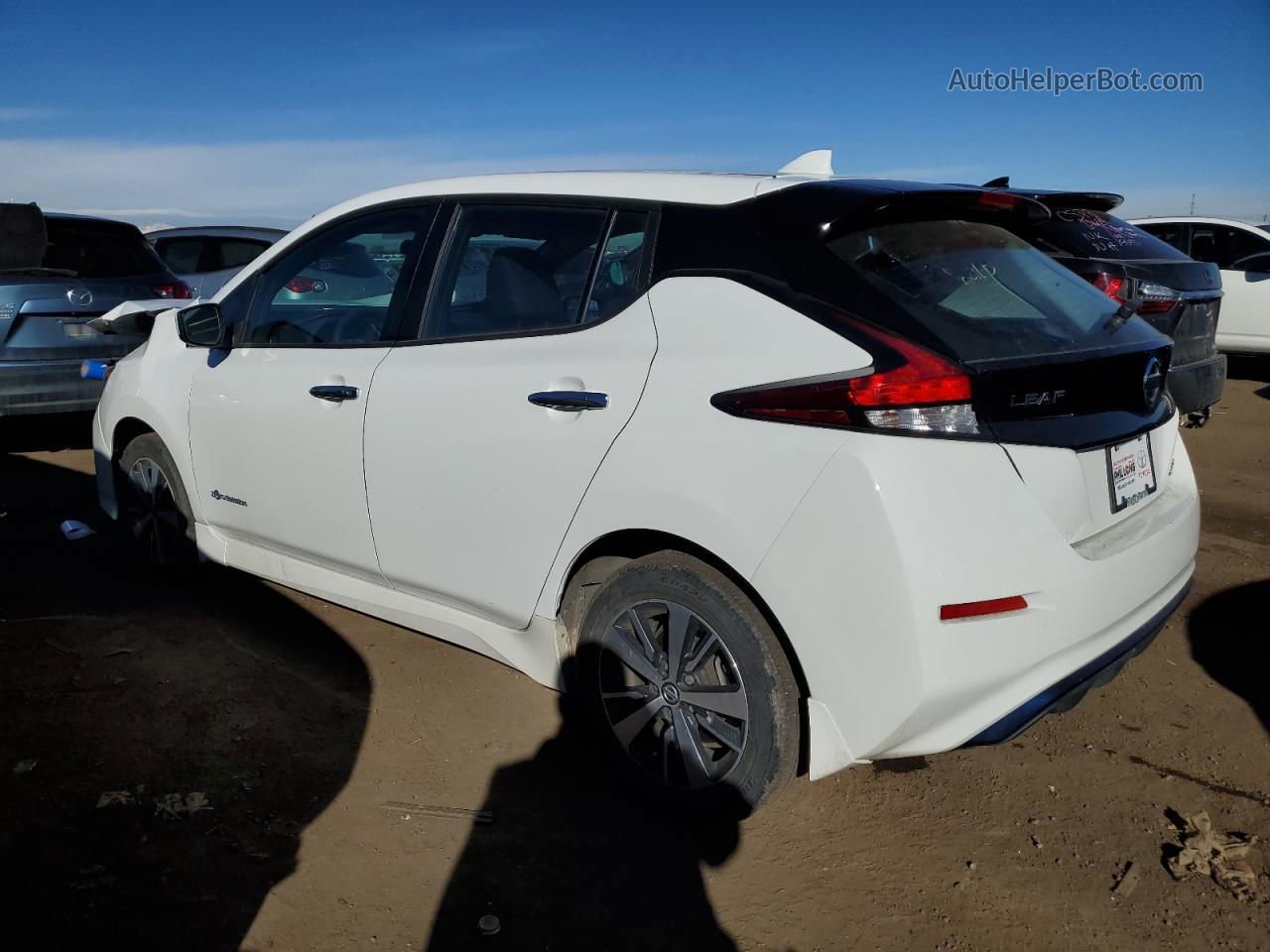 2019 Nissan Leaf S Plus White vin: 1N4BZ1CP2KC321560