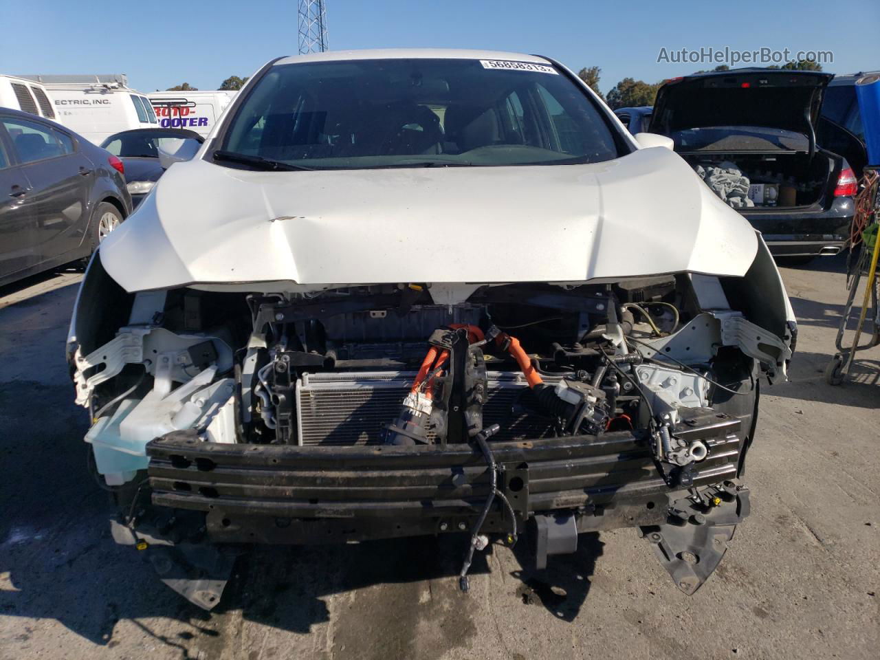 2019 Nissan Leaf S Plus White vin: 1N4BZ1CP3KC313189