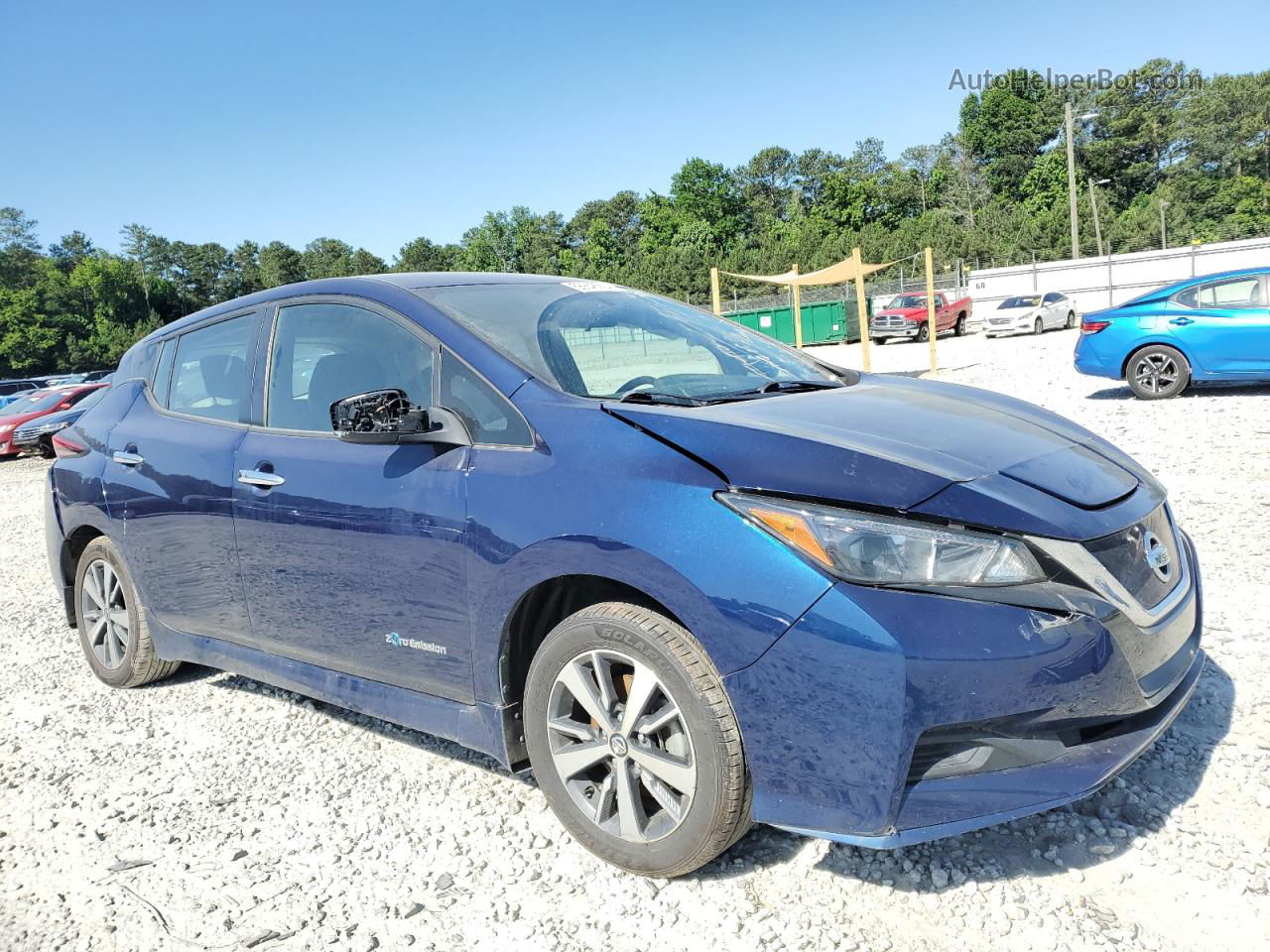 2019 Nissan Leaf S Plus Blue vin: 1N4BZ1CP3KC315346