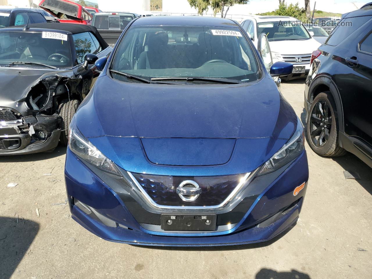 2019 Nissan Leaf S Plus Blue vin: 1N4BZ1CP3KC321468