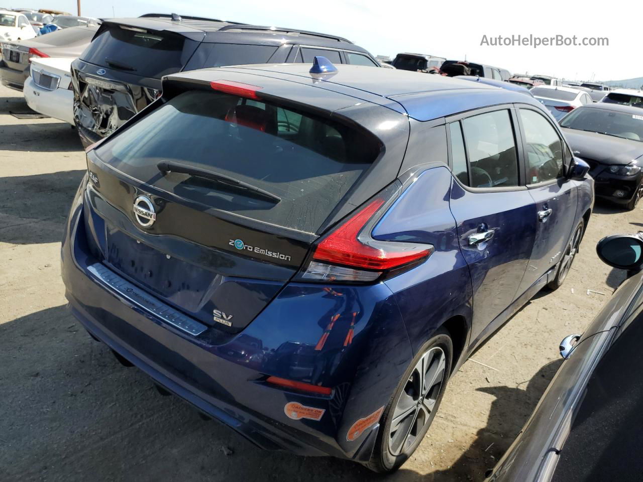 2019 Nissan Leaf S Plus Blue vin: 1N4BZ1CP3KC321468