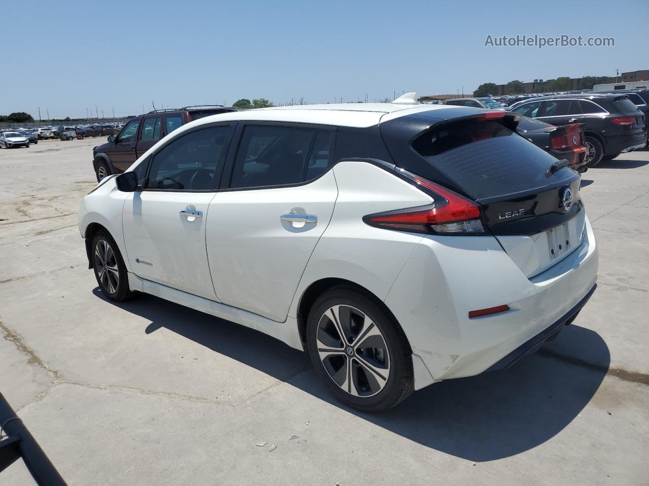 2019 Nissan Leaf S Plus White vin: 1N4BZ1CP4KC318286