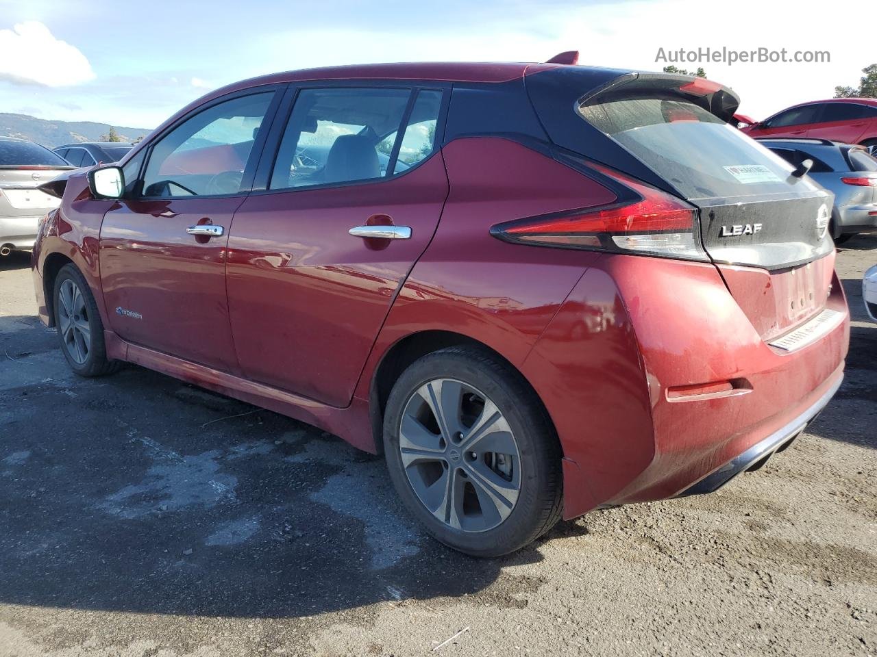2019 Nissan Leaf S Plus Red vin: 1N4BZ1CP4KC318496