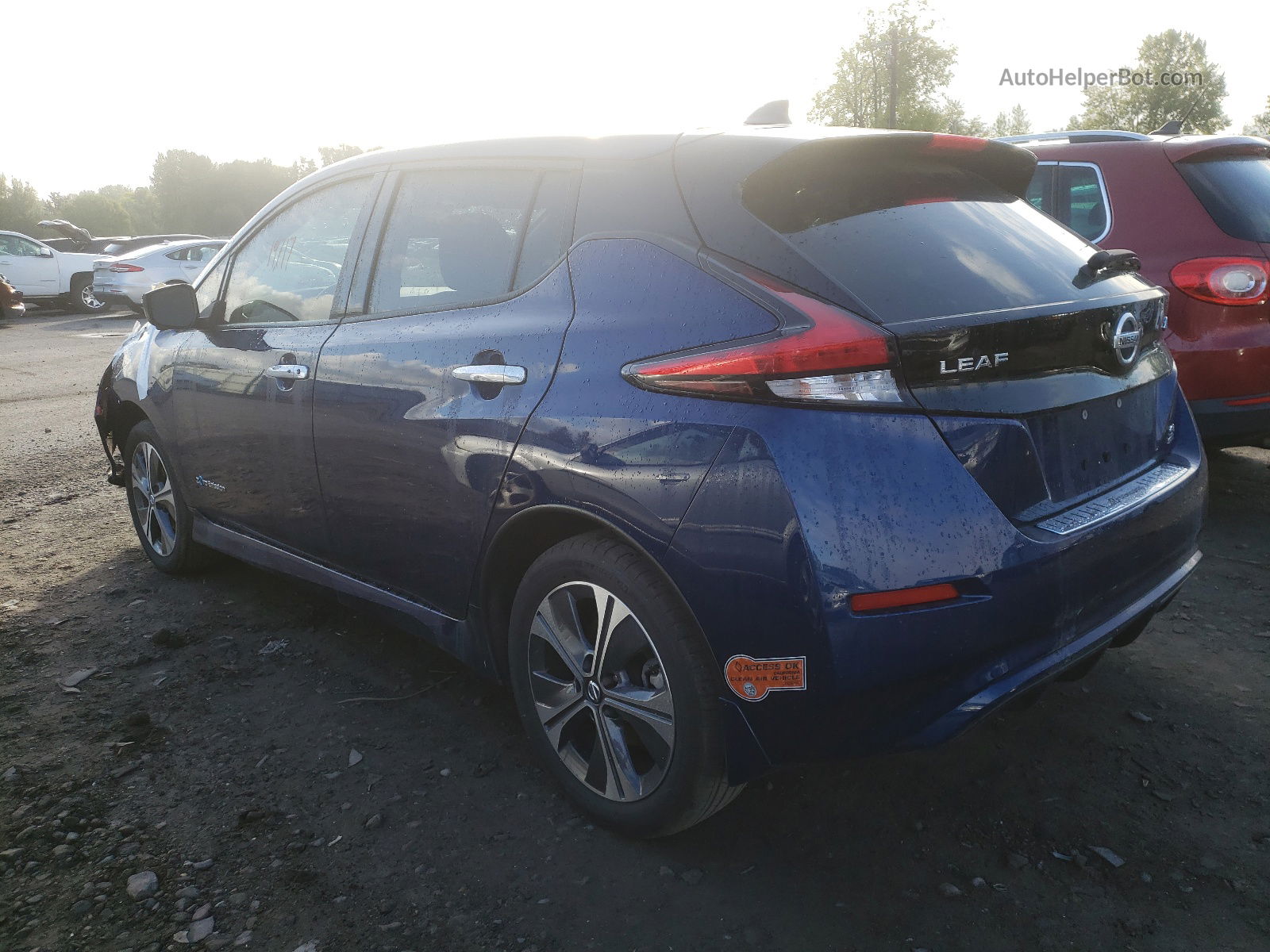 2019 Nissan Leaf S Plus Blue vin: 1N4BZ1CP5KC311329