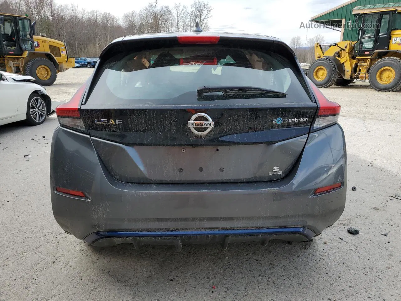 2019 Nissan Leaf S Plus Gray vin: 1N4BZ1CP5KC313937