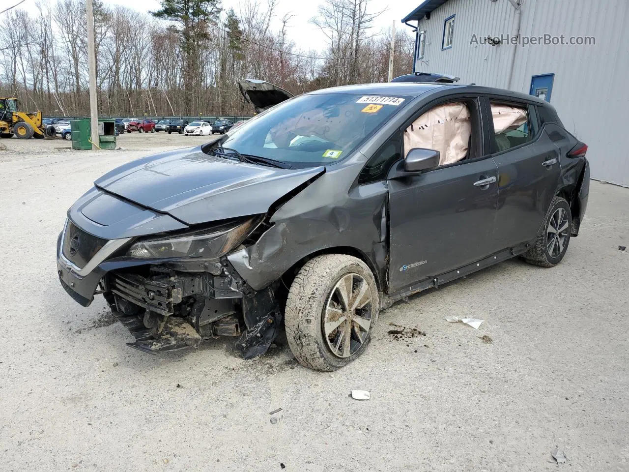 2019 Nissan Leaf S Plus Gray vin: 1N4BZ1CP5KC313937