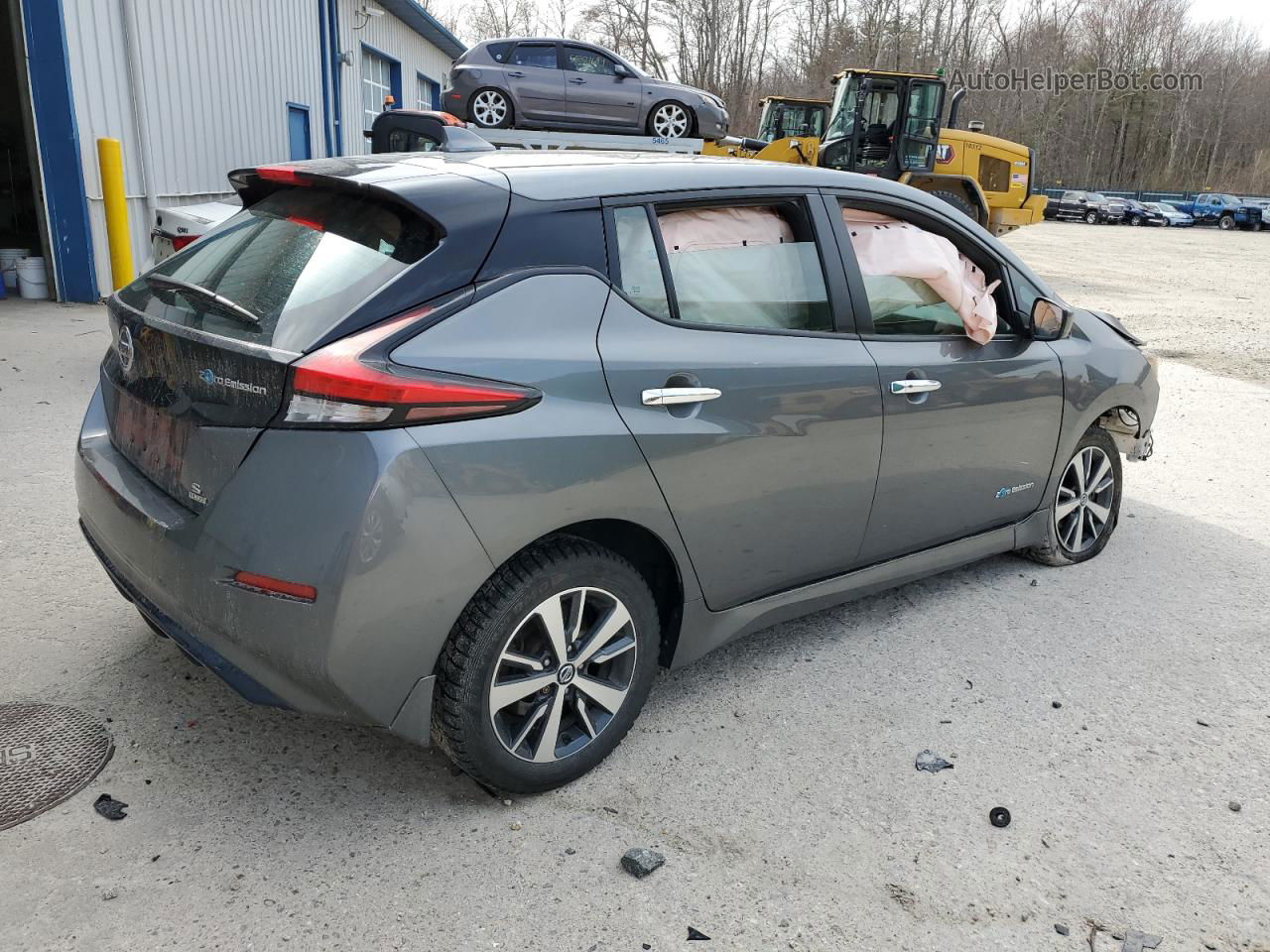 2019 Nissan Leaf S Plus Gray vin: 1N4BZ1CP5KC313937