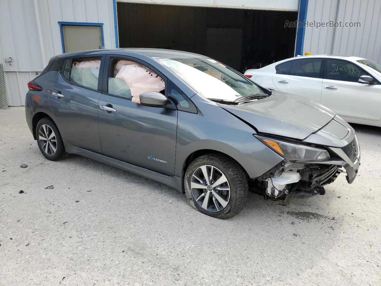 2019 Nissan Leaf S Plus Gray vin: 1N4BZ1CP5KC313937