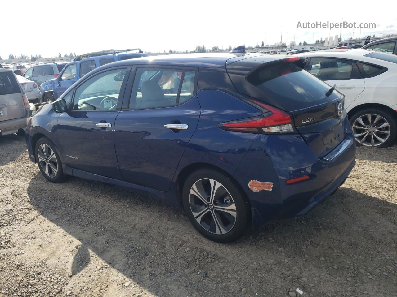 2019 Nissan Leaf S Plus Blue vin: 1N4BZ1CP5KC318152