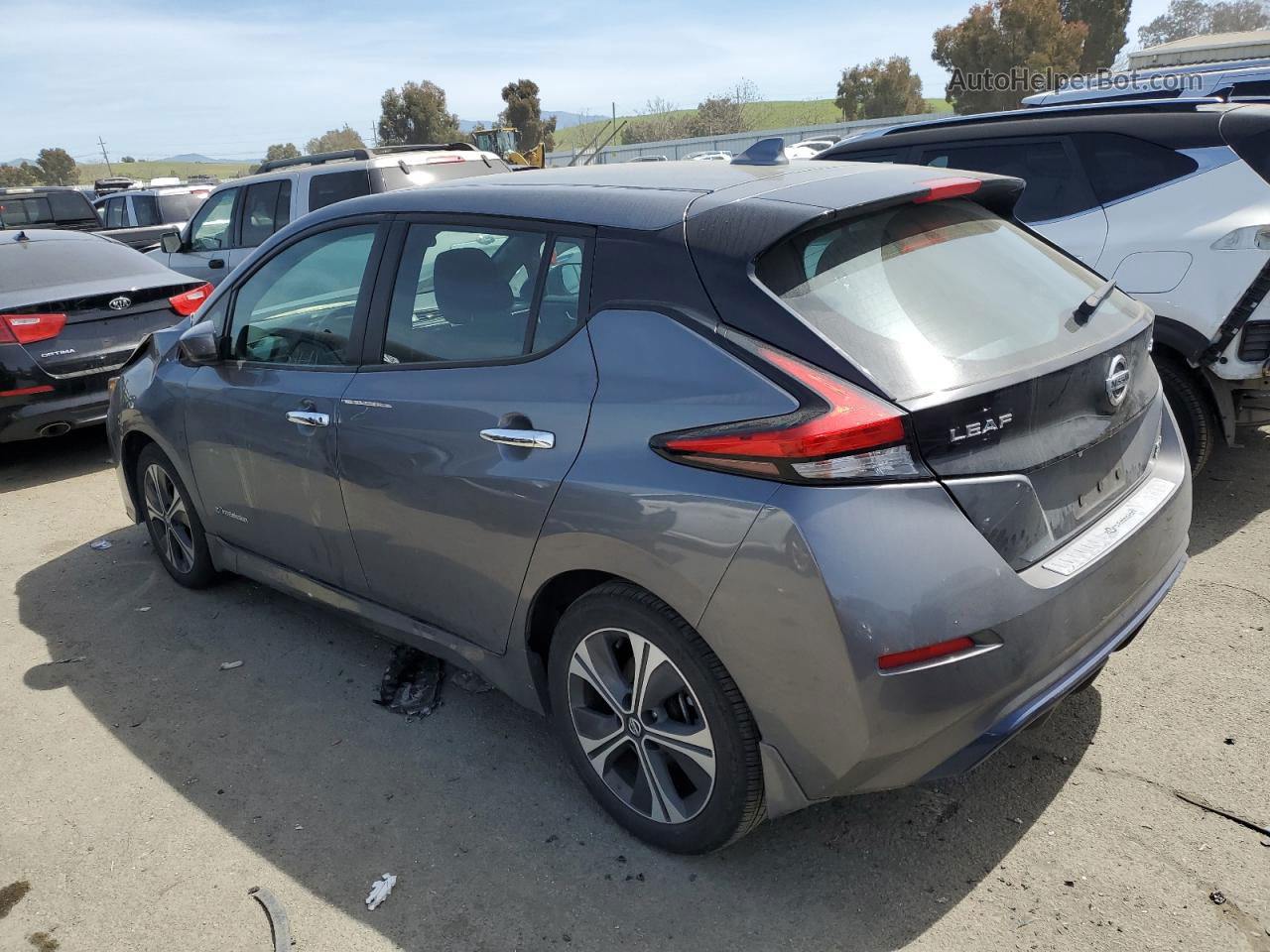 2019 Nissan Leaf S Plus Gray vin: 1N4BZ1CP5KC318975