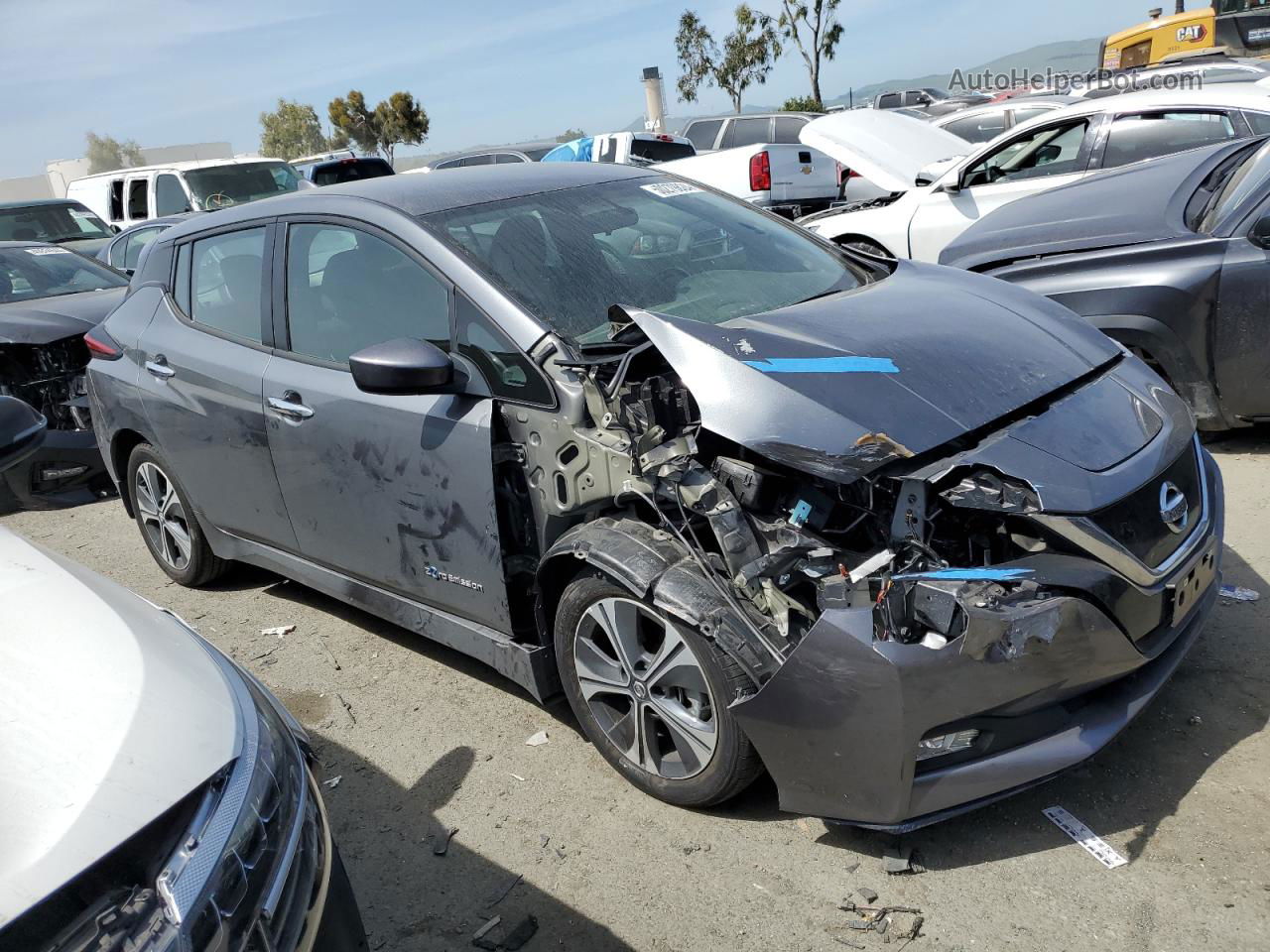 2019 Nissan Leaf S Plus Gray vin: 1N4BZ1CP5KC318975