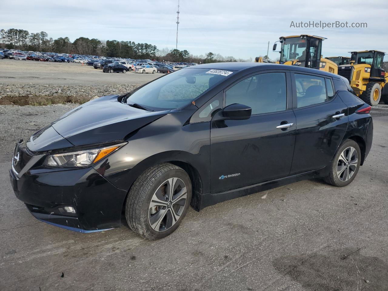 2019 Nissan Leaf S Plus Черный vin: 1N4BZ1CP6KC309668