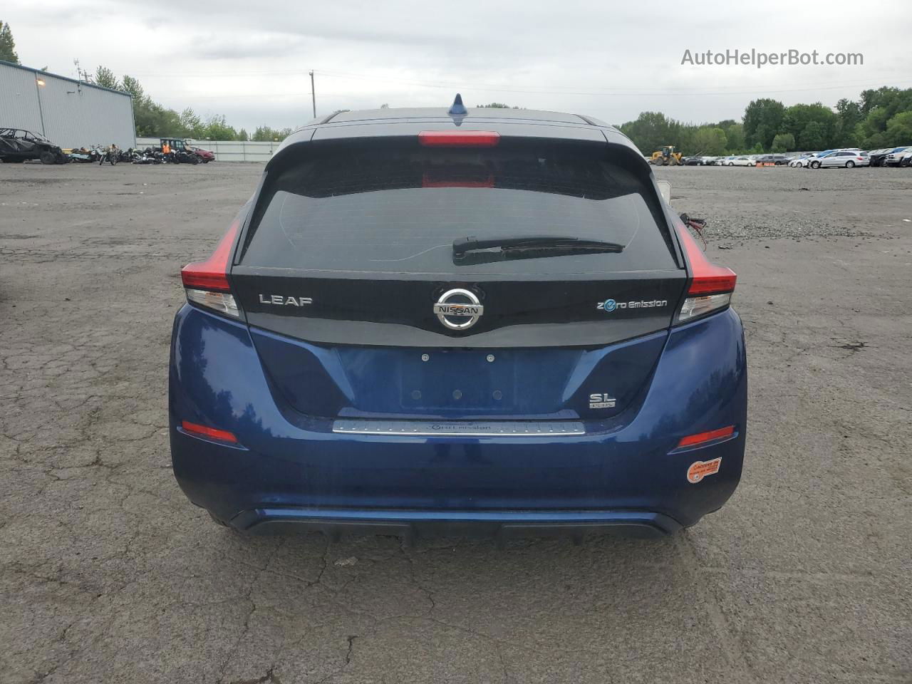 2019 Nissan Leaf S Plus Blue vin: 1N4BZ1CP6KC312666