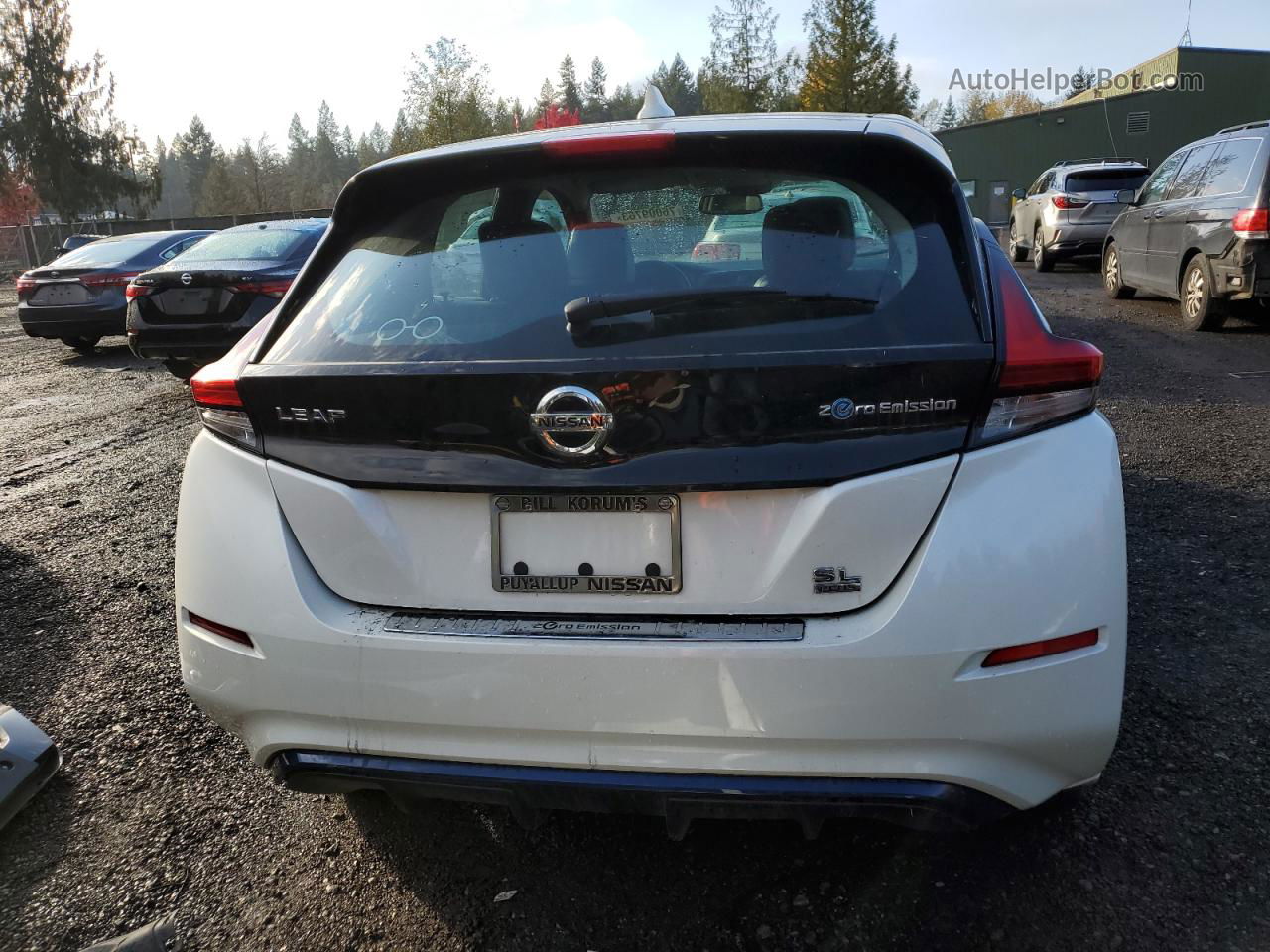 2019 Nissan Leaf S Plus White vin: 1N4BZ1CP6KC316748