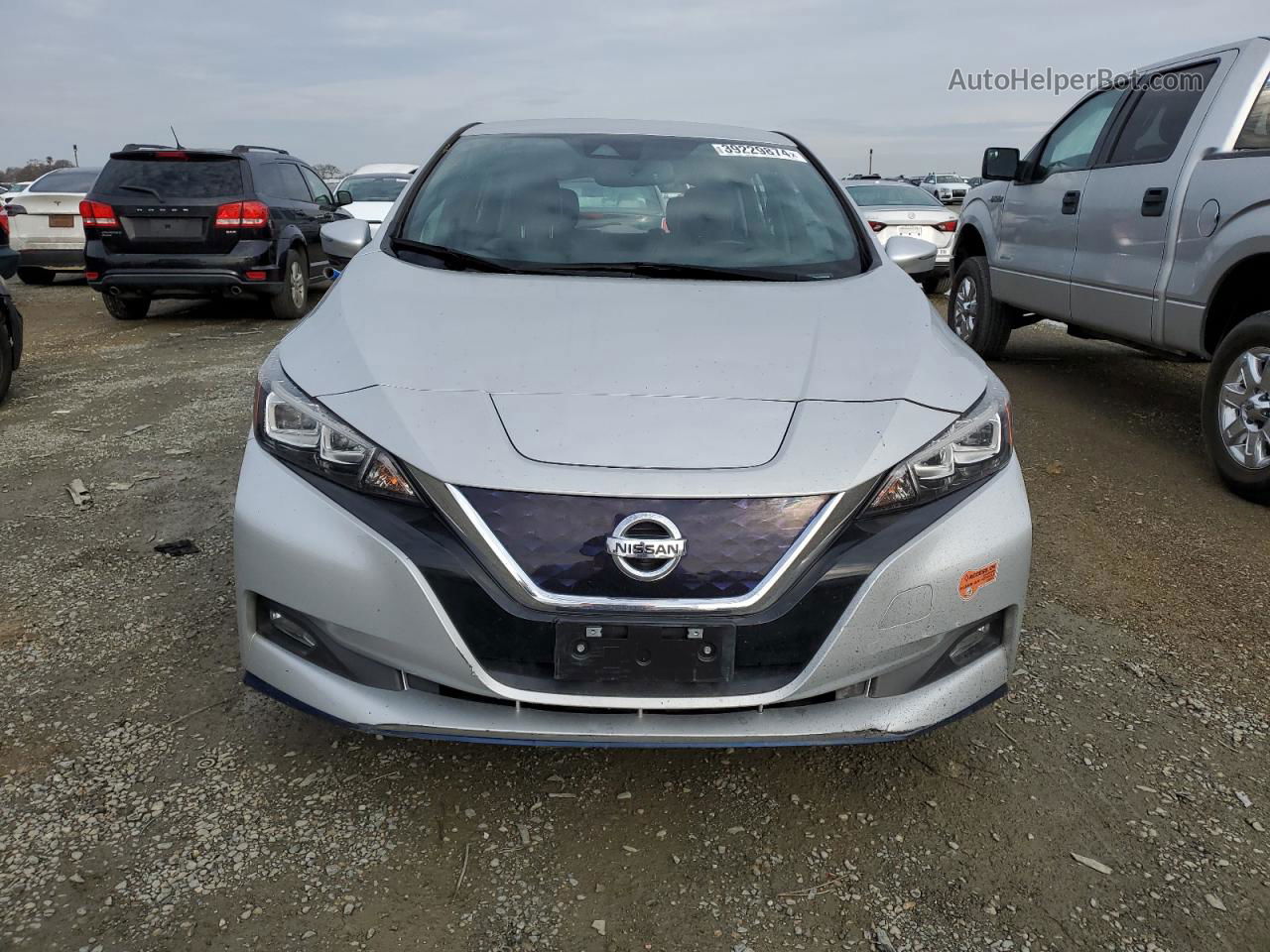 2019 Nissan Leaf S Plus Silver vin: 1N4BZ1CP6KC318404