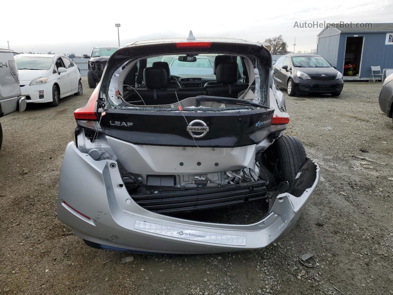 2019 Nissan Leaf S Plus Silver vin: 1N4BZ1CP6KC318404